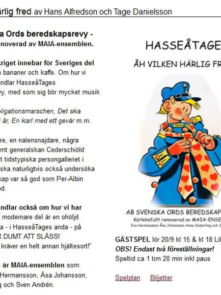 Å vilken härlig fred