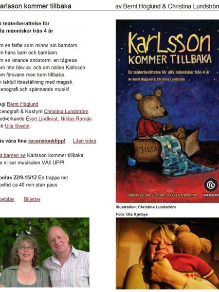 Karlsson kommer tillbaka