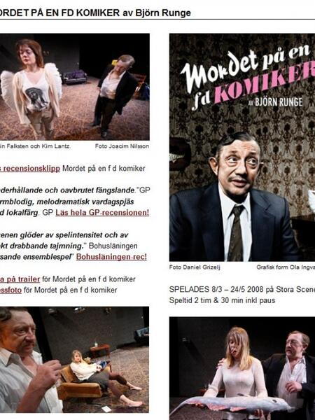 Mordet på en fd komiker