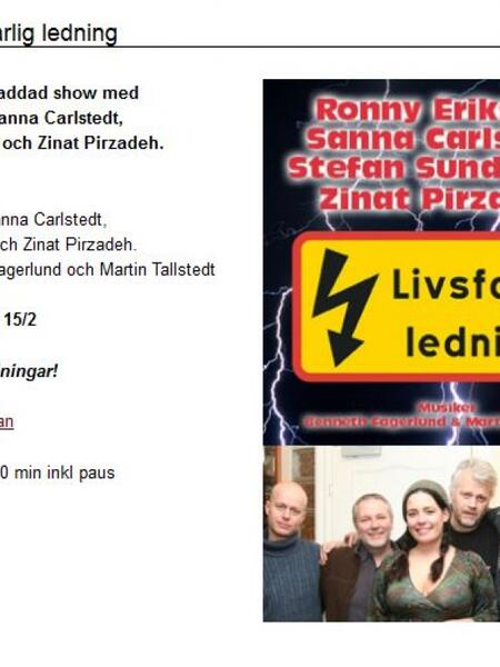 Varning! Livsfarlig ledning