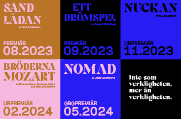 Spelåret 2023 2024 på Folkteatern Göteborg